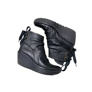 Fly London Black Wedge shoe size 36